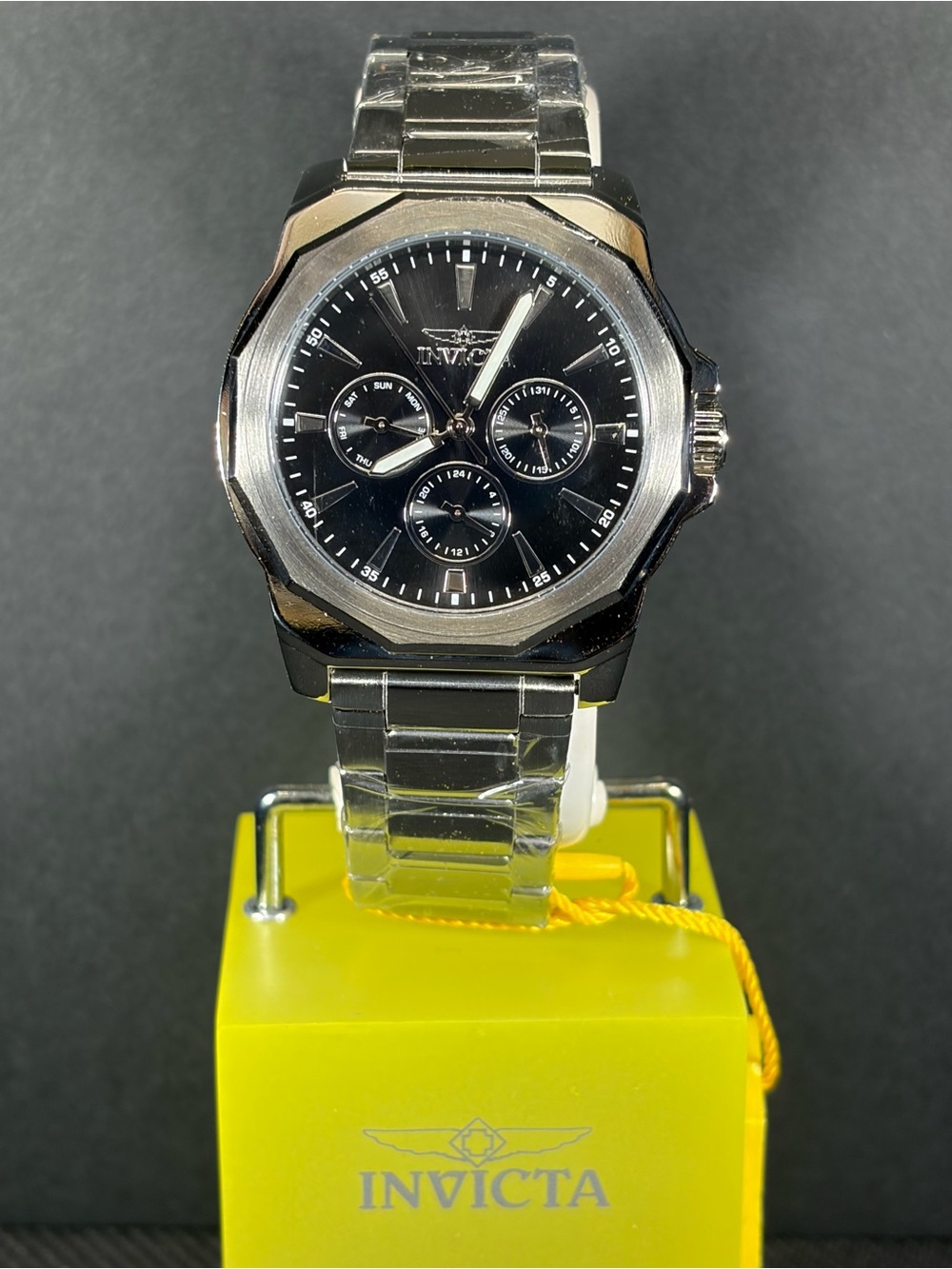Invicta Speedway Multifunction Men’s Watch 42mm Steel 46842 New